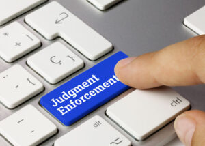 computer keyword with user pressing the "judgement enforcement" key